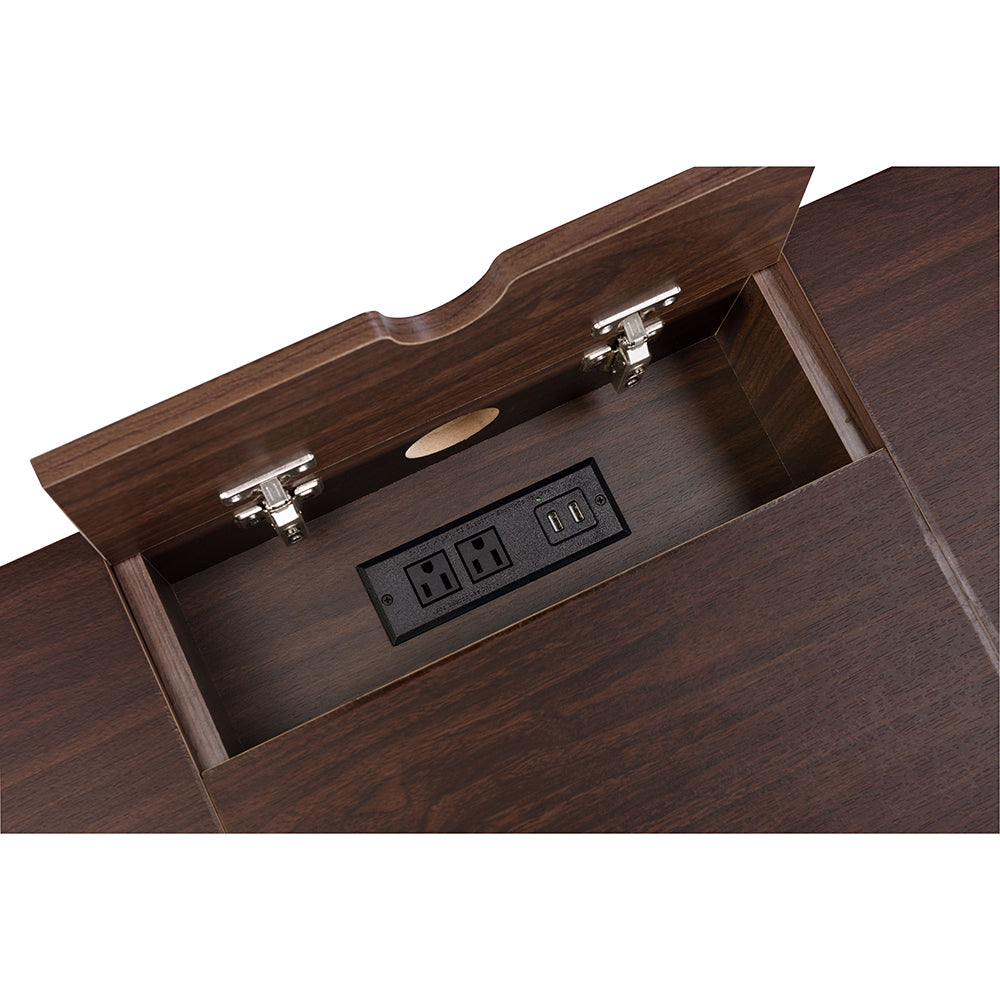 Verster Industrial Lift-Top Writing Desk with USB Port