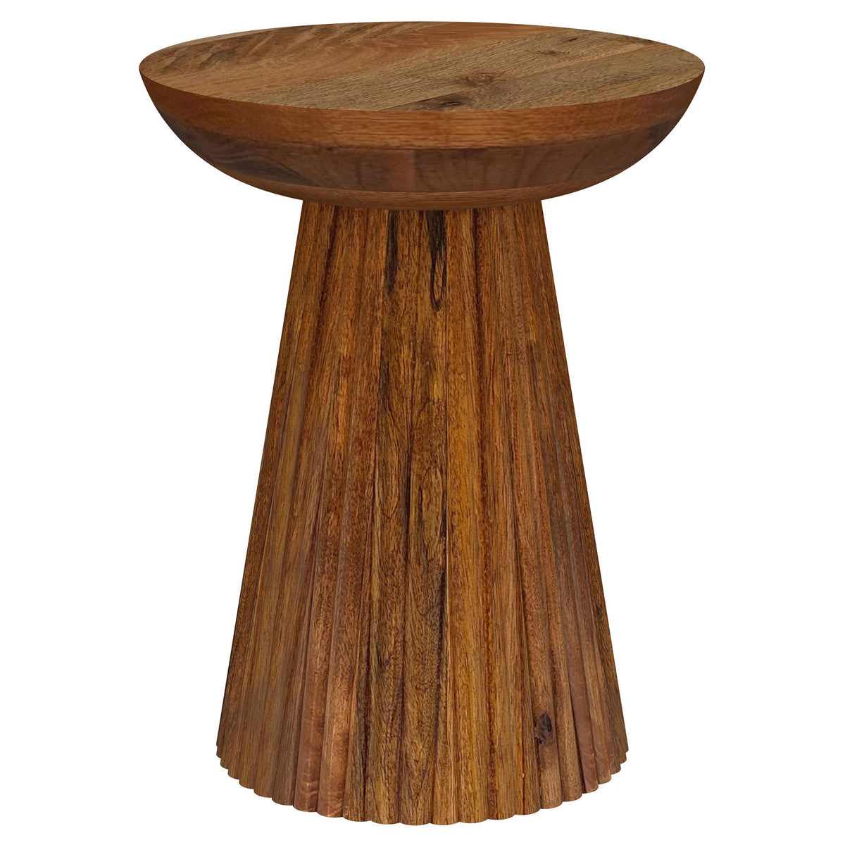 Aureo Round Mango Wood Side Table