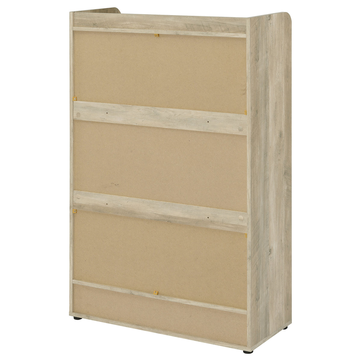 Denia 3-Tier Tilt-Out Shoe Cabinet with Open Lower Shelf - Slim Entryway Storage in Grey – view 10