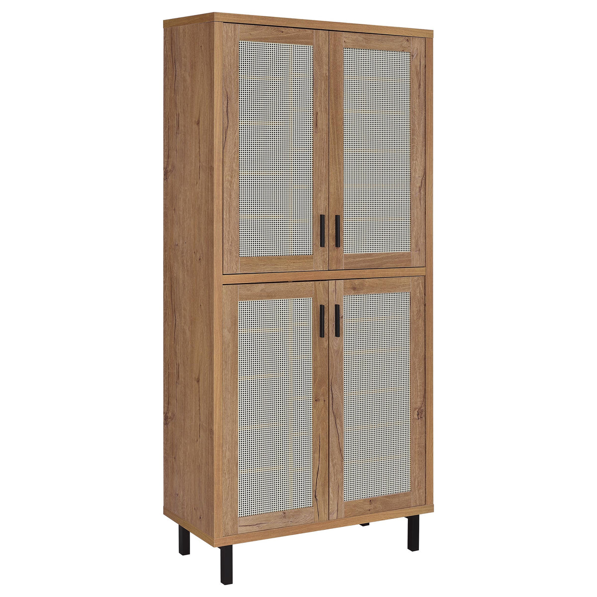 Teller 80" Tall Shoe Storage Cabinet with 4 Mesh Doors