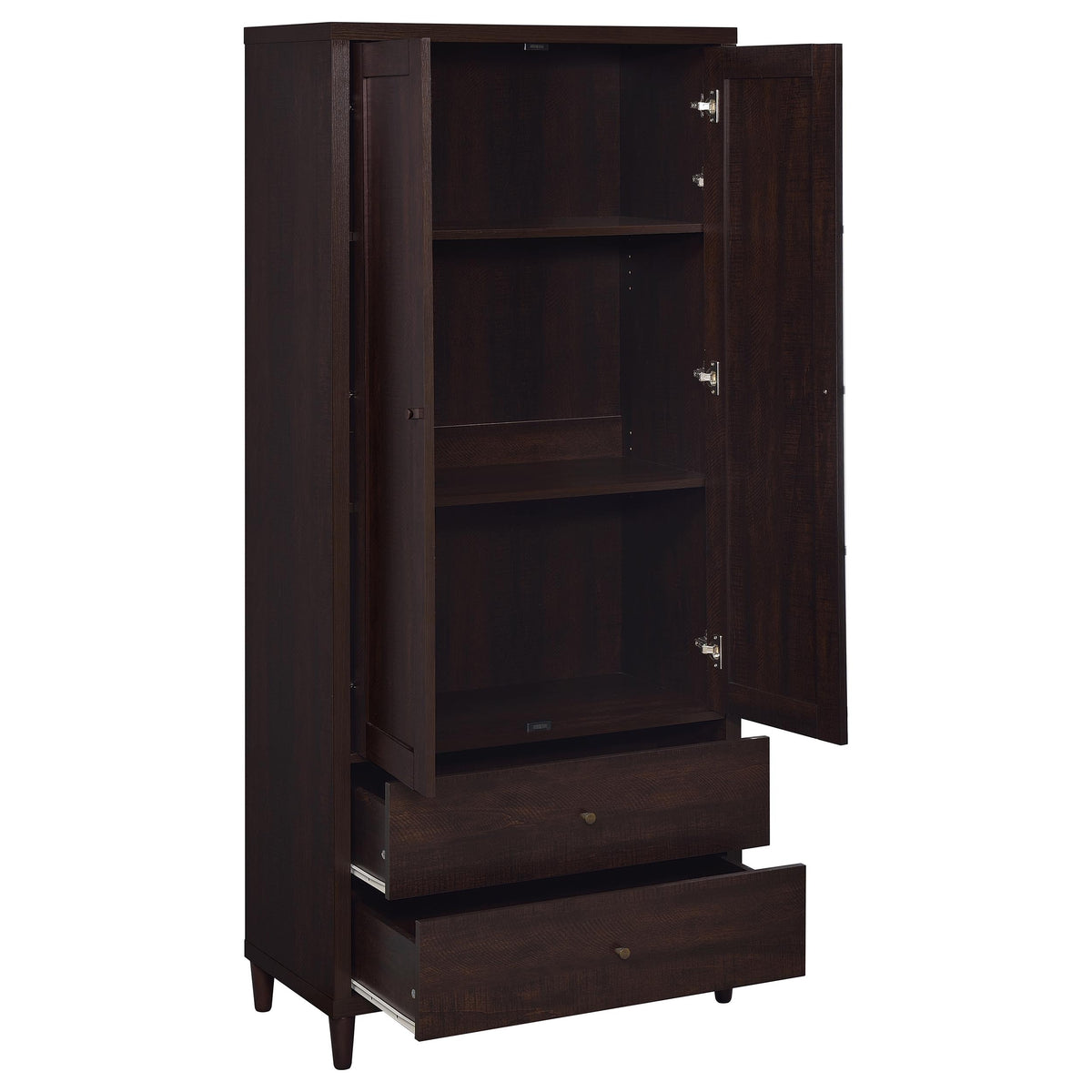 Wadeline 72" Tall Accent Storage Cabinet - 2 Doors & 2 Drawers in Rustic Tobacco – view 3
