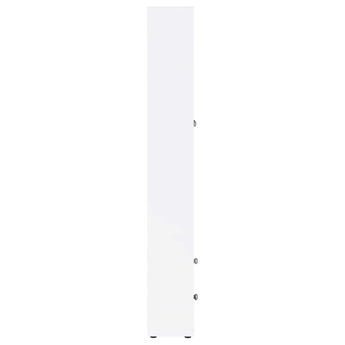 Hawthorne Tall Glass Door Display Cabinet with Drawers - 4 Shelves in White, Farmhouse Style – view 9