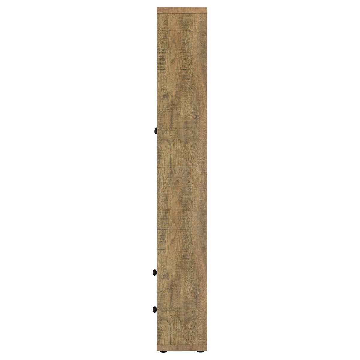 Hawthorne Tall Glass Door Display Cabinet with 2 Drawers - 4 Shelves in Warm Mango Finish – view 6