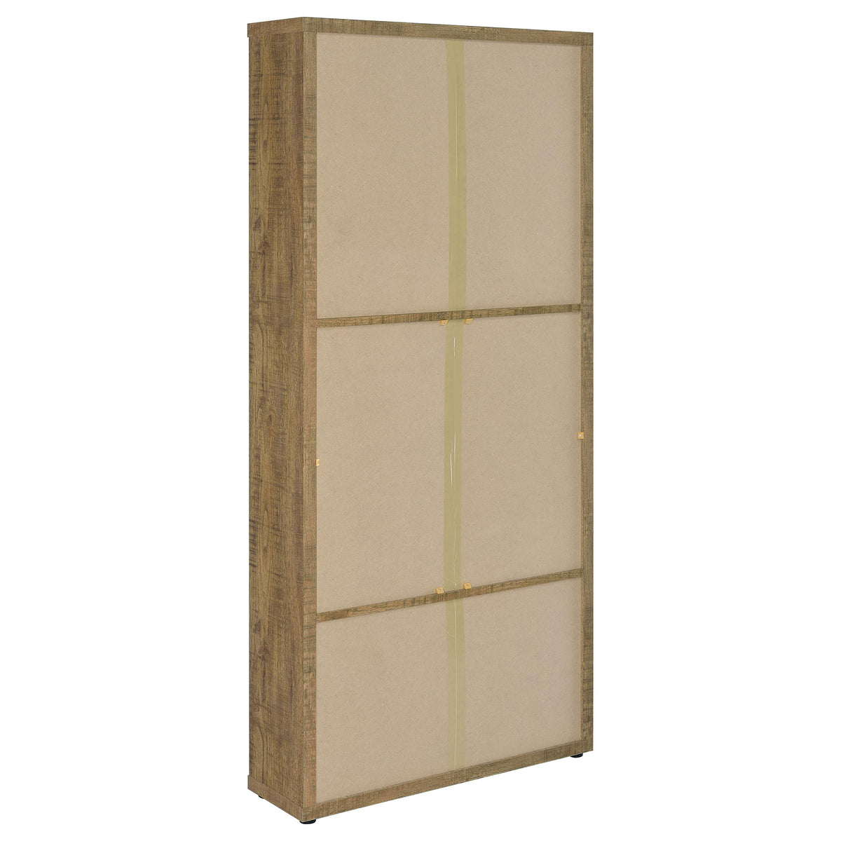 Hawthorne Tall Glass Door Display Cabinet with 2 Drawers - 4 Shelves in Warm Mango Finish – view 7