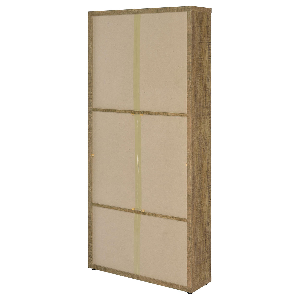 Hawthorne Tall Glass Door Display Cabinet with 2 Drawers - 4 Shelves in Warm Mango Finish – view 8