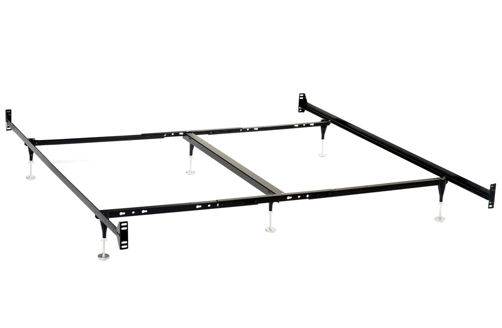 Esme Bolt-On Metal Bed Frame for Headboard & Footboard - Black, Twin/Full, Queen/Eastern King or California King – view 5