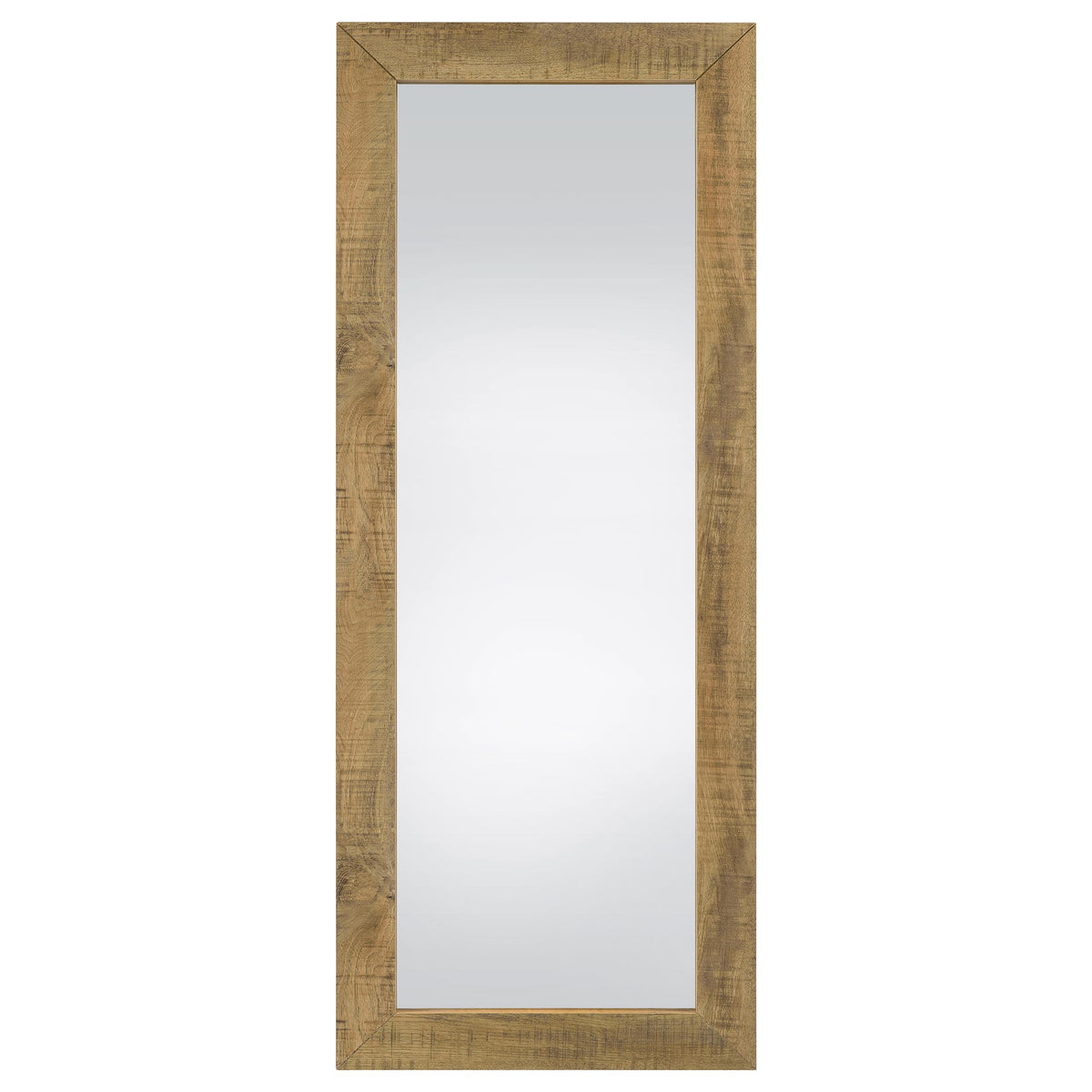 Cadence Full-Length Standing Floor Mirror - Mango Wood Frame with Shatterproof Tempered Glass – view 3