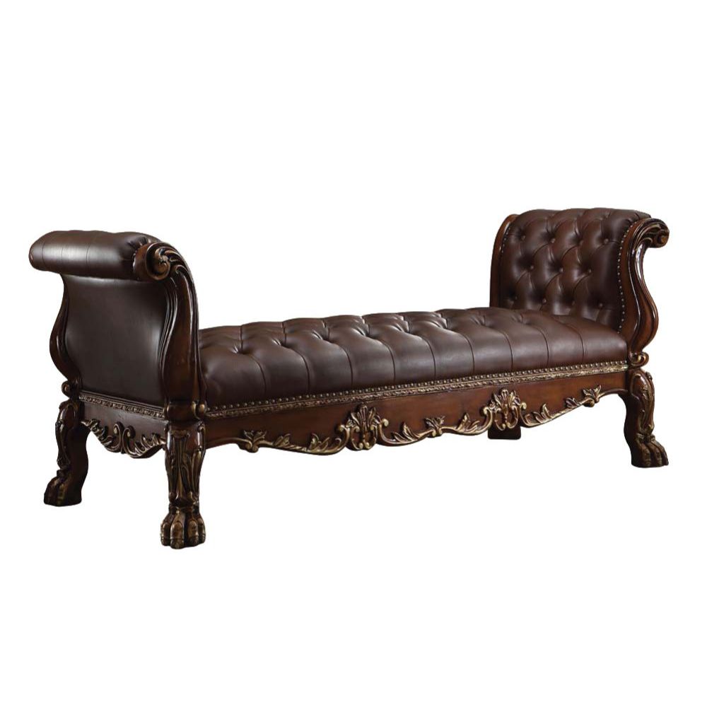 Dresden Button-Tufted Chaise Lounge & Bench