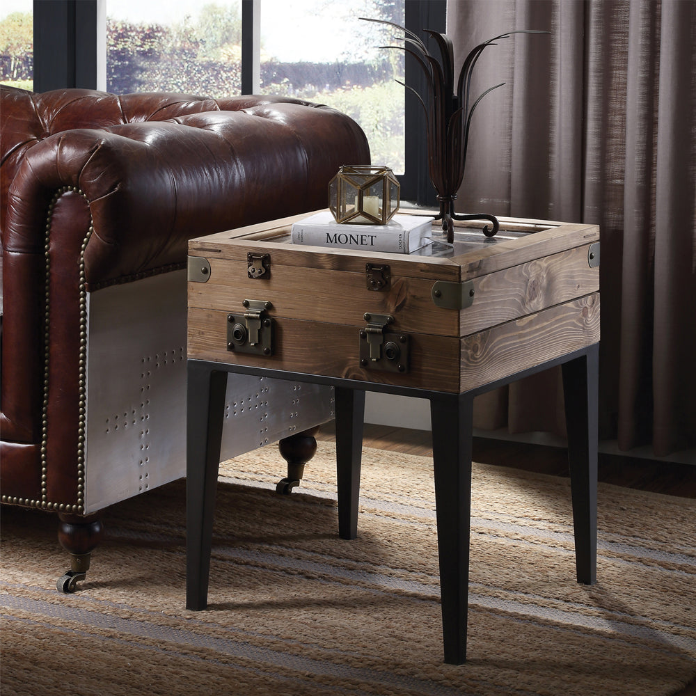 Kolin Trunk-Style Accent Table