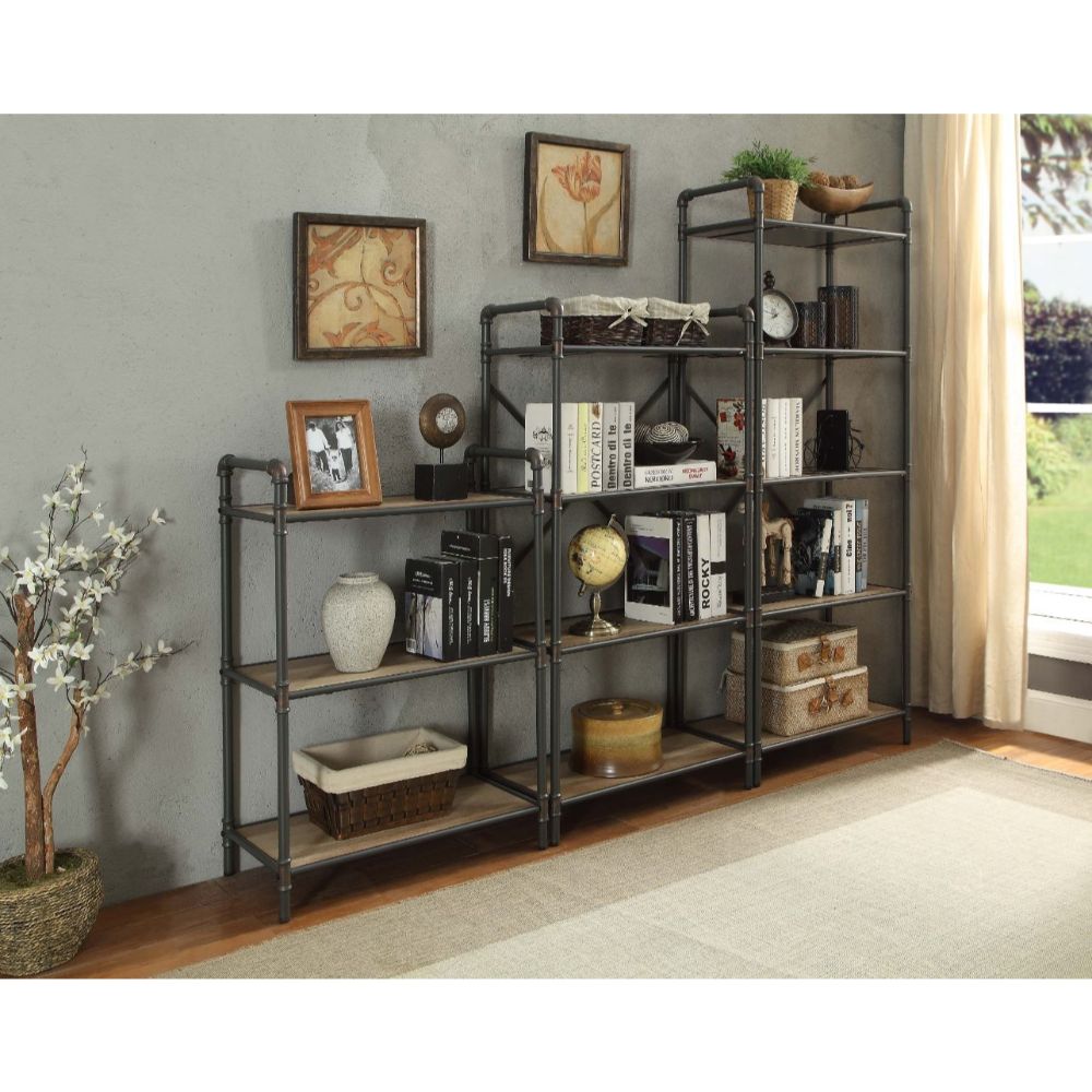 Itzel Industrial Bookshelf