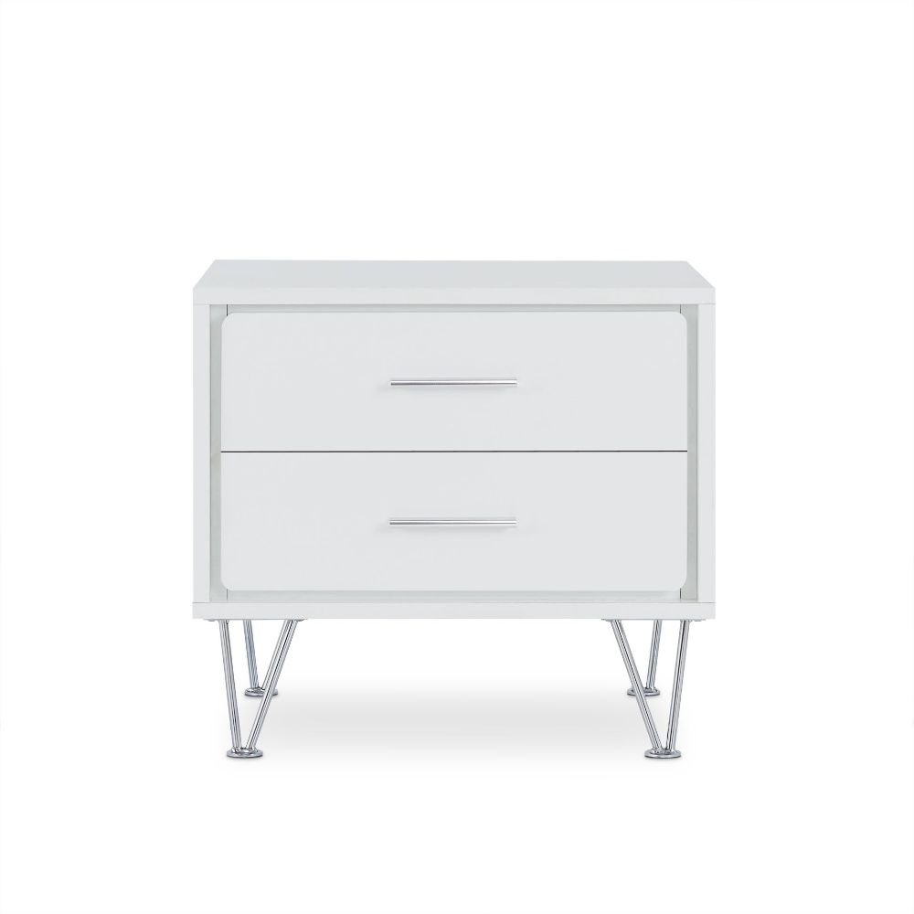 Deoss 2-Drawer Night Table & 5-Drawer Chest