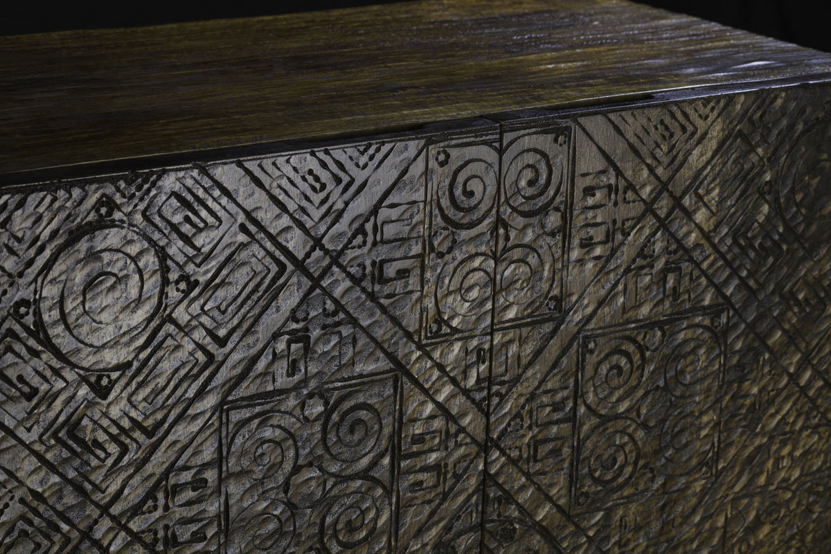 Calvary Mango Wood Console Cabinet