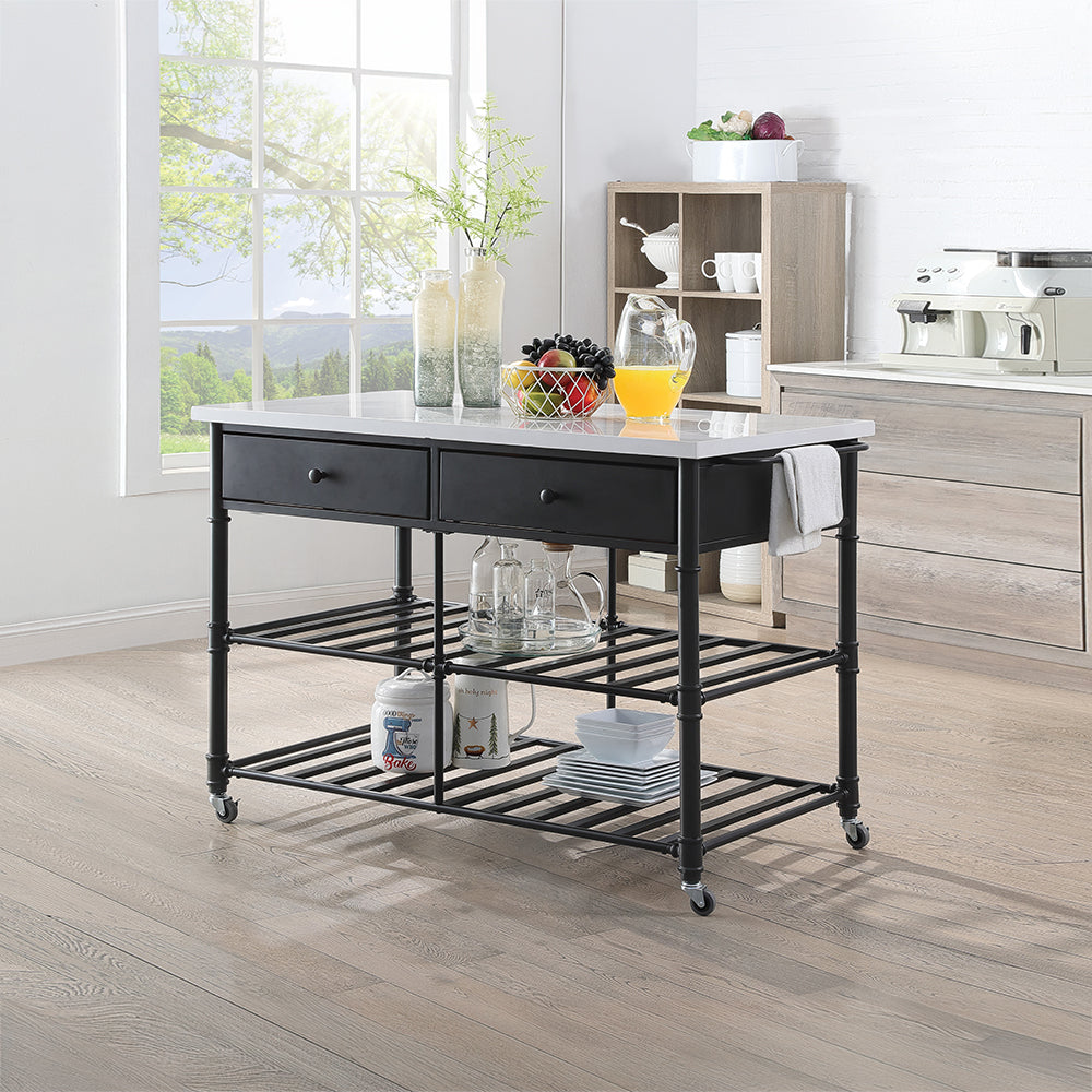 Emery Rolling Kitchen Cart