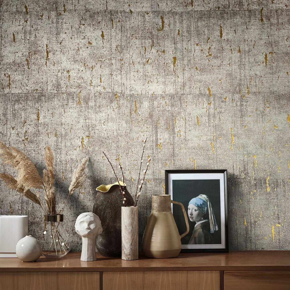 Galerie Earth Aged Concrete Wallpaper