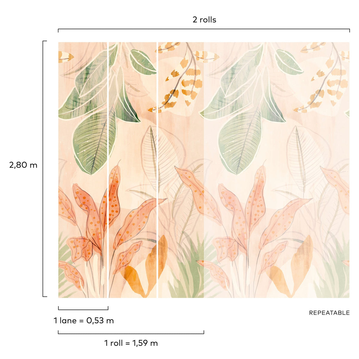 Galerie Orom II Stylish floral Motifs Wall Mural