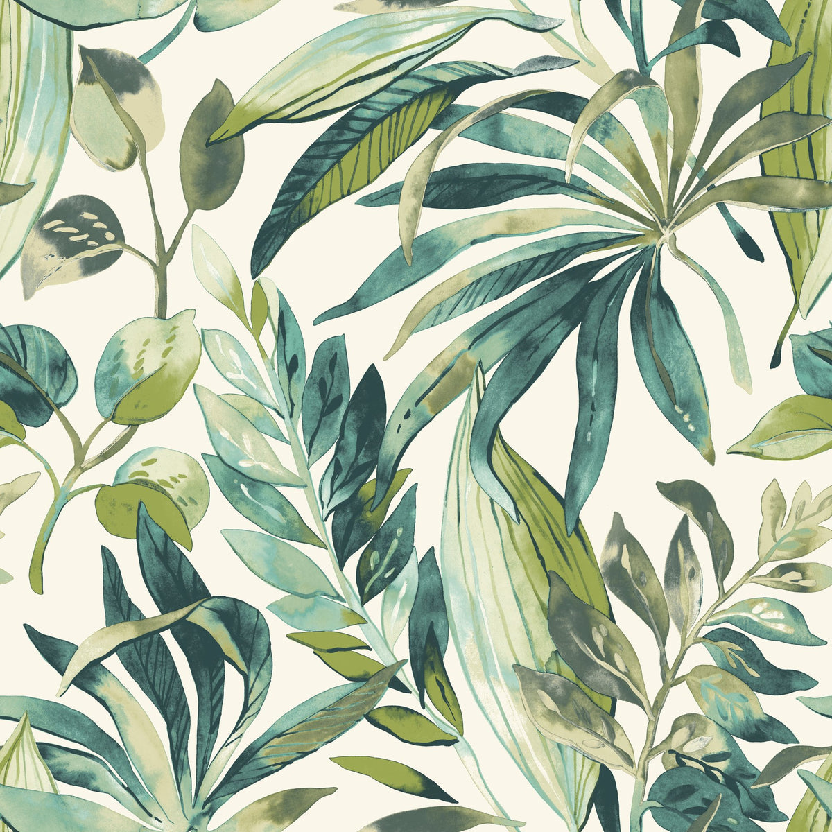 Galerie Karuna Branched Leaves Motive Wallpaper