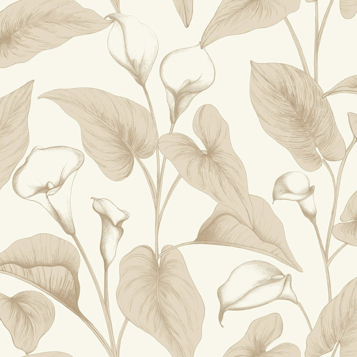Galerie Inia Branched Leaves All-over Wallpaper