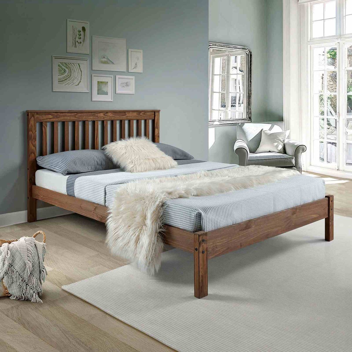 Creswell Rustic Plank-Style Bed & Youth Bedroom Set - Full Bed Only