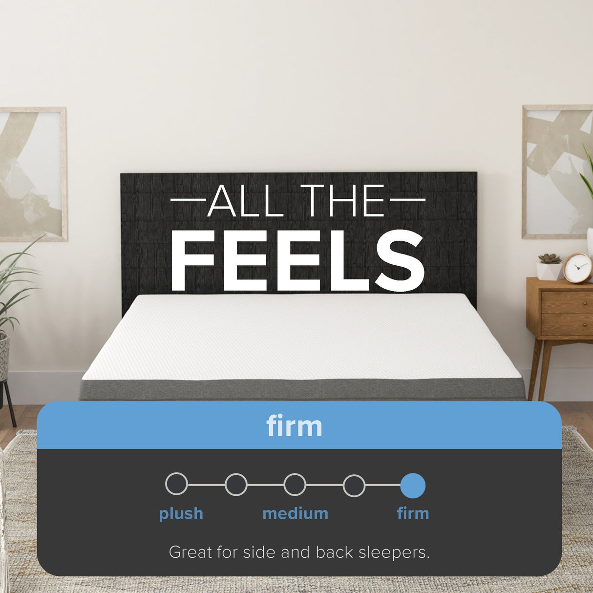 8-Inch Daisy Firm Gel Memory Foam Mattress - Supportive Sleep Surface