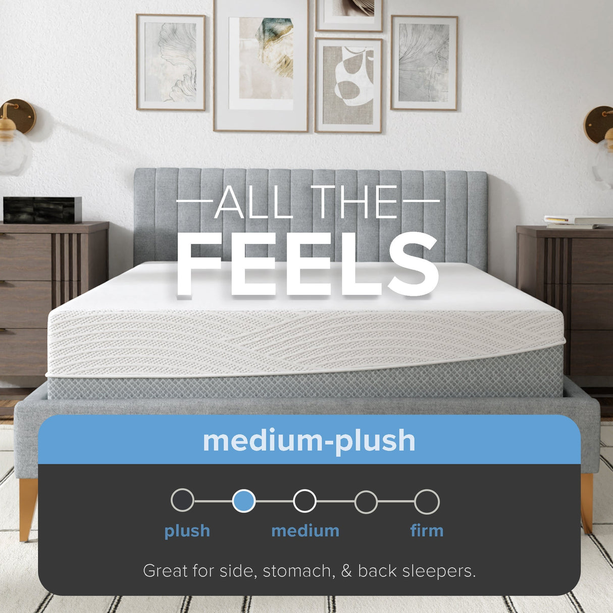 12” EcoCore Hybrid Deluxe - Medium Plush Mattress | Cooling Gel Comfort