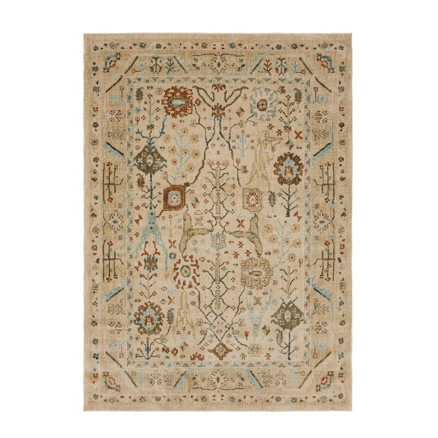 Karastan Alhambra Armilla Multi Traditional Area Rug - Machine Woven Polyester, Made in Turkey
