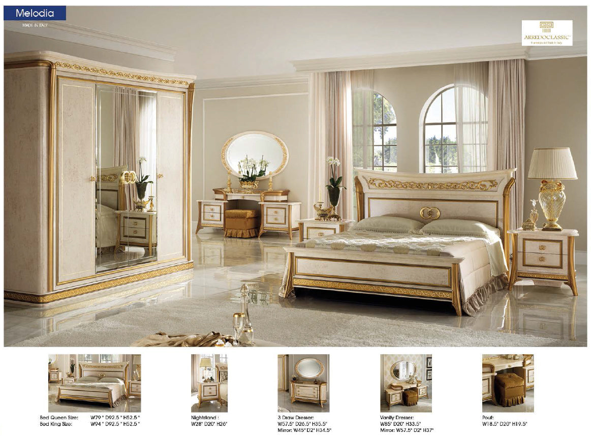 Melodia Classic Italian Bedroom by Arredoclassic