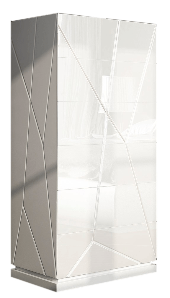 Kiu Modern White Bedroom Collection by Franco
