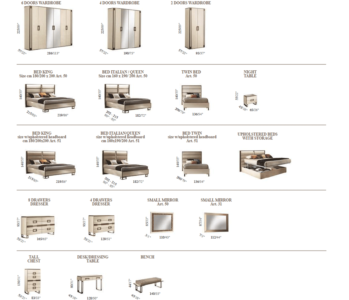 Poesia Italian Bedroom Collection by Arredoclassic