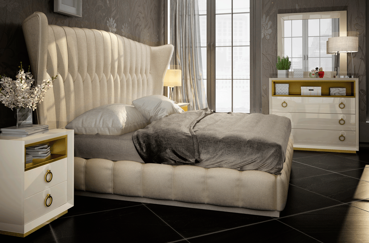Velvet Modern Bedroom Collection by Franco