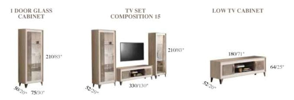ArredoAmbra Italian Entertainment Center by Arredoclassic