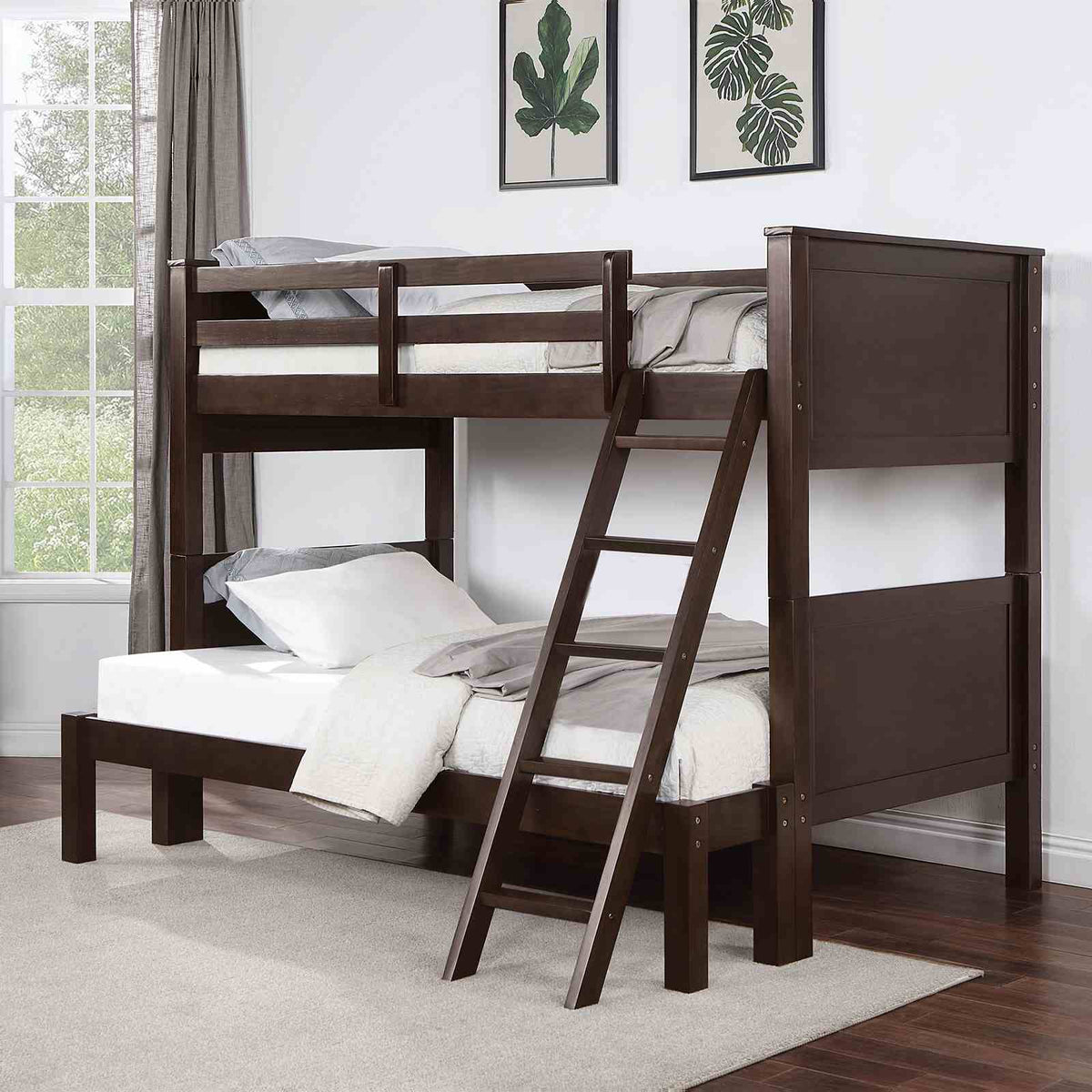 Stamos Transitional Twin over Full Bunk Bed -