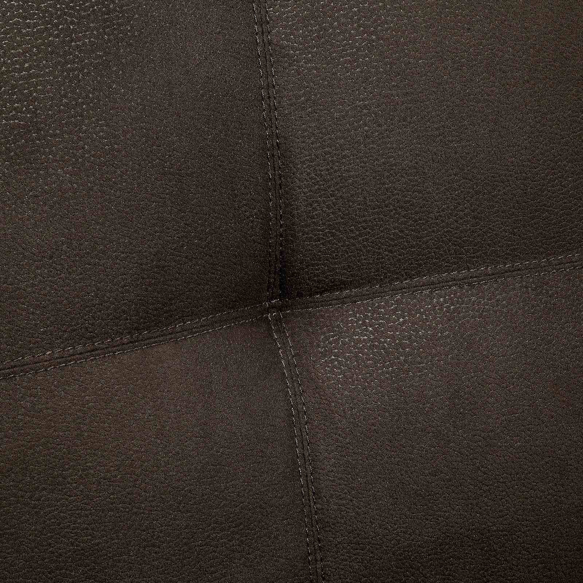 Mavis Button Tufted Futon Sofa Bed with Pull-Out Underseat Base & Cup Holders - Dark Brown – Brown, view 4