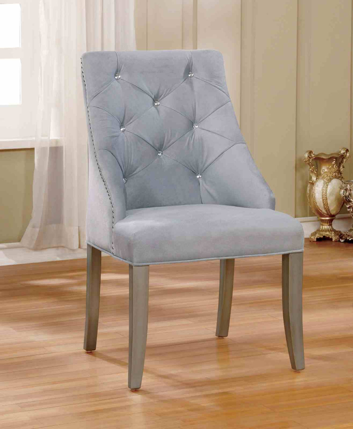 Diocles Transitional 84" Dining Table, Sets & Bench - 2 Side Chairs