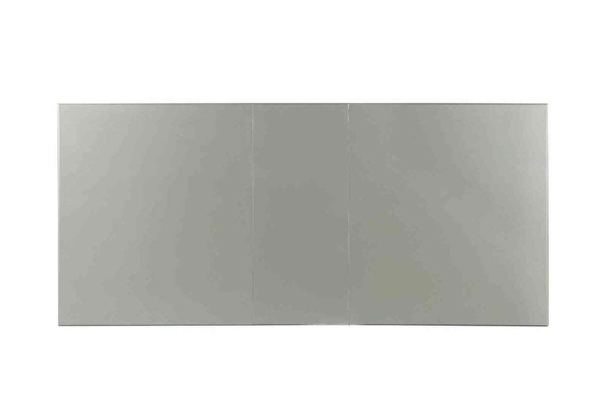 Adalia Glam 90" Extendable Dining Table & Wingback Chairs - Mirror Accents & Silver Finish – Silver & Gray, view 5