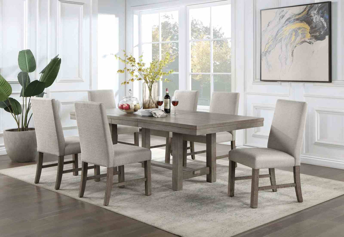 San Antonio Rustic Trestle Dining Collection - Extendable Table Only (66"-84")
