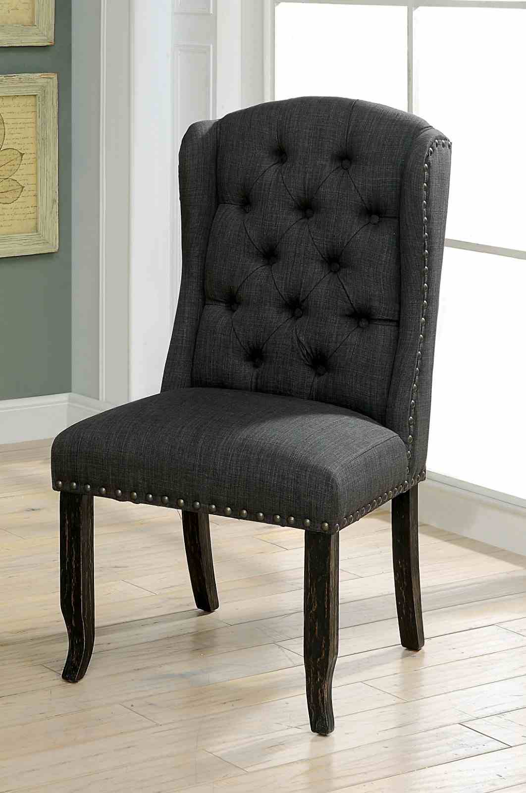 Sania Rustic Dining Collection - 2 Wingback Chairs