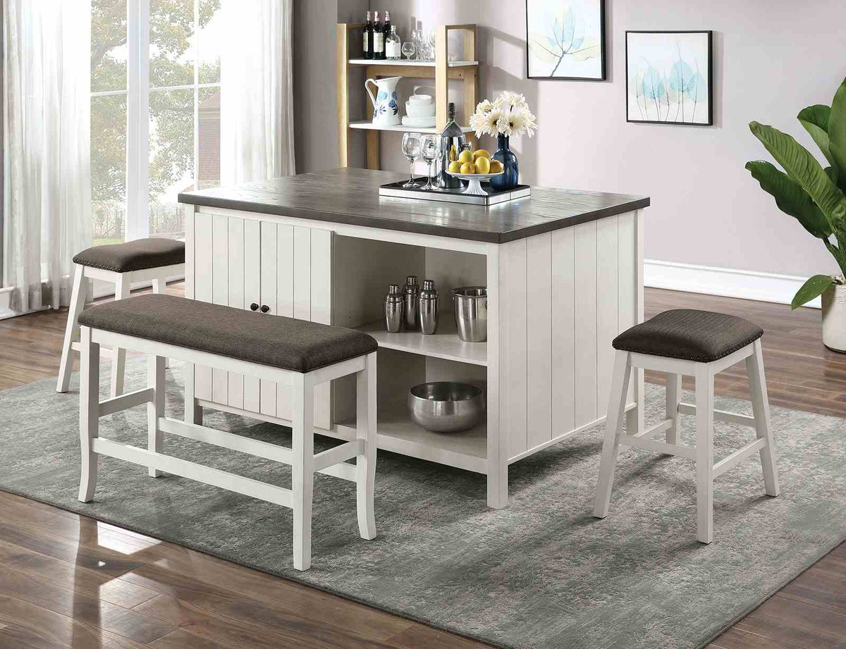 Heidelberg Counter Height Storage Dining Table & Set - Counter Table Only