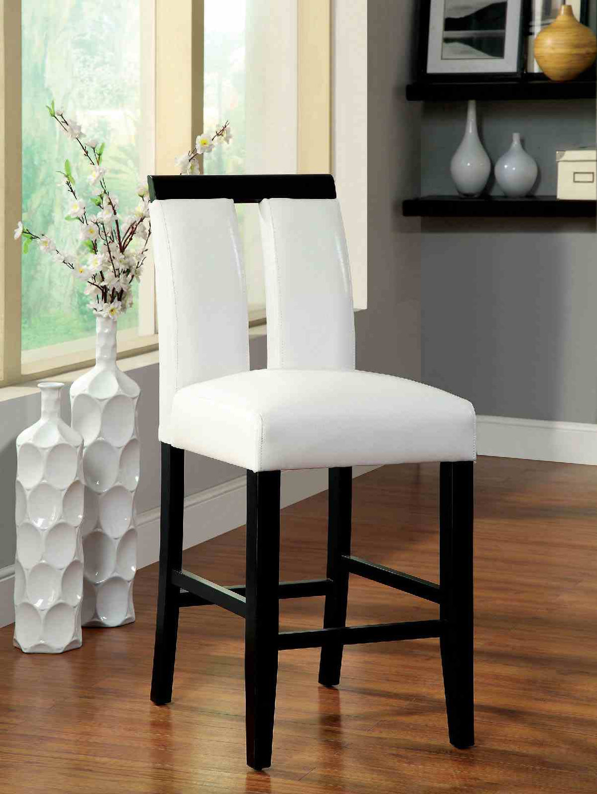 Luminar II Contemporary 54" Counter Height Dining Table & Sets - 2 Counter Height Chairs