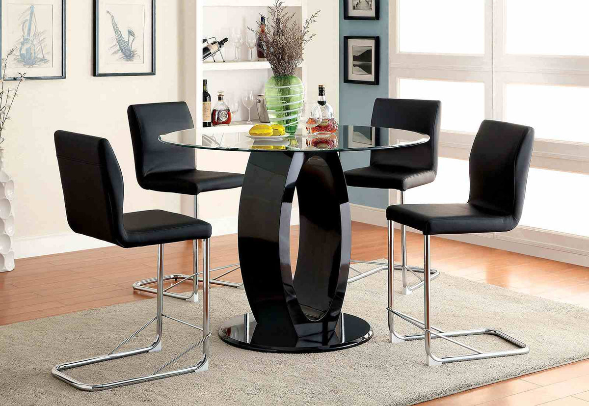 Lodia Contemporary Counter Height Chairs, Set of 2 -