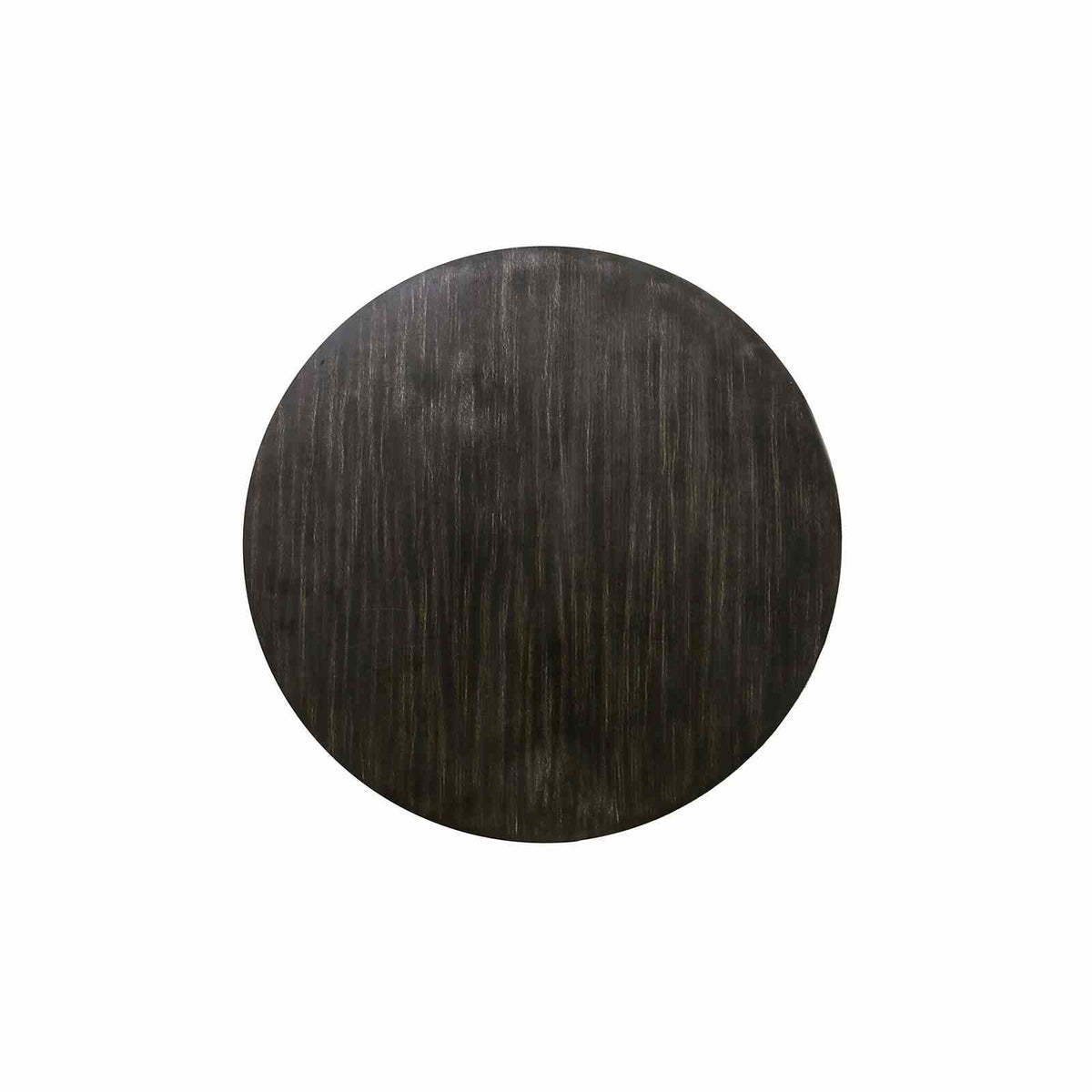 Nerissa Rustic Dining Collection - 48" Round Pedestal or 84" Trestle Table with Button Tufted Chairs in Antique Black – Black & Beige, view 3