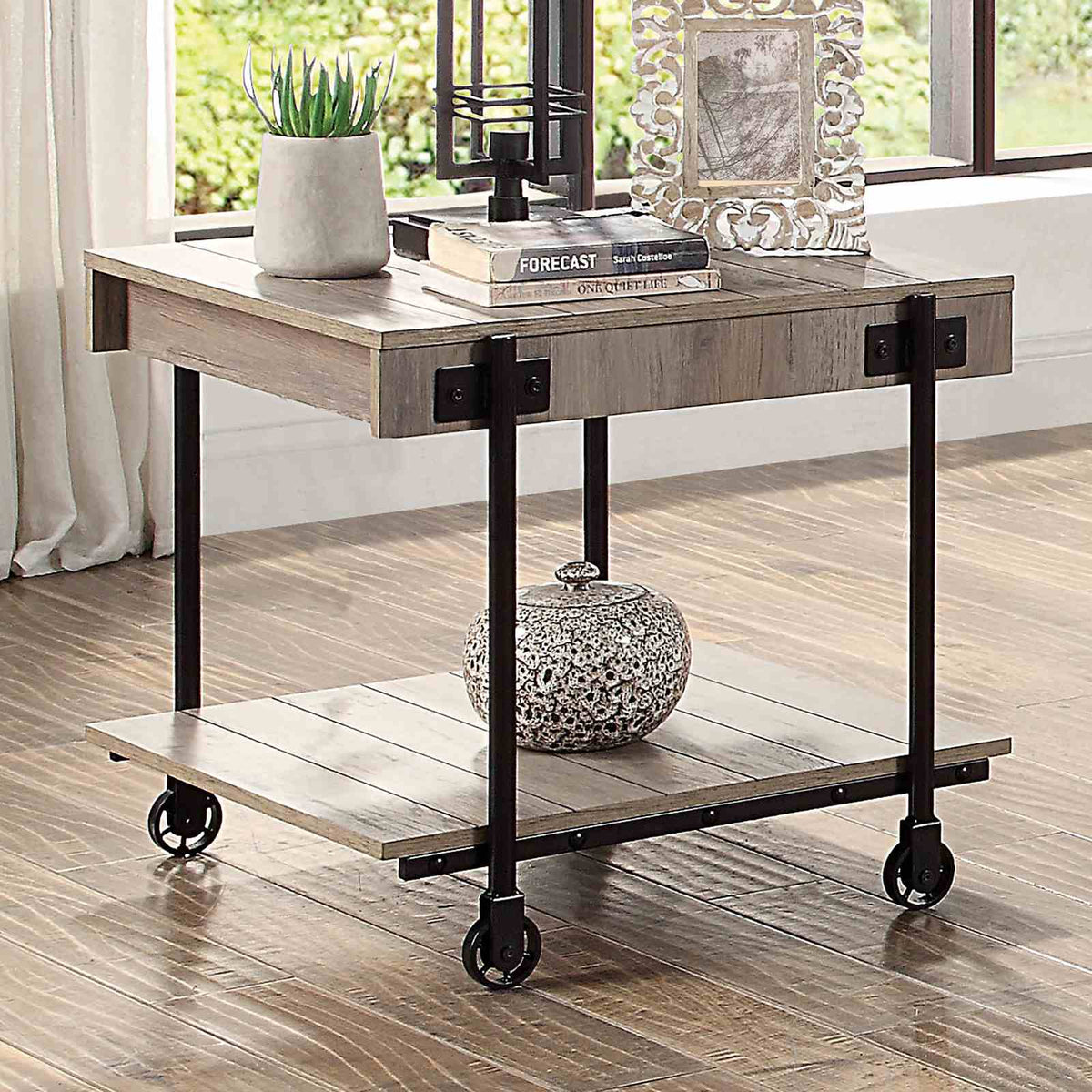Lobb Industrial Coffee, End & Sofa Tables - End Table