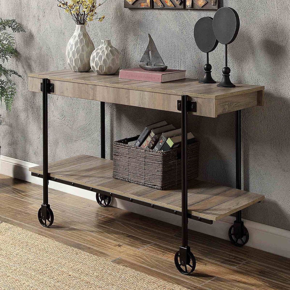 Lobb Industrial Coffee, End & Sofa Tables - Sofa Table