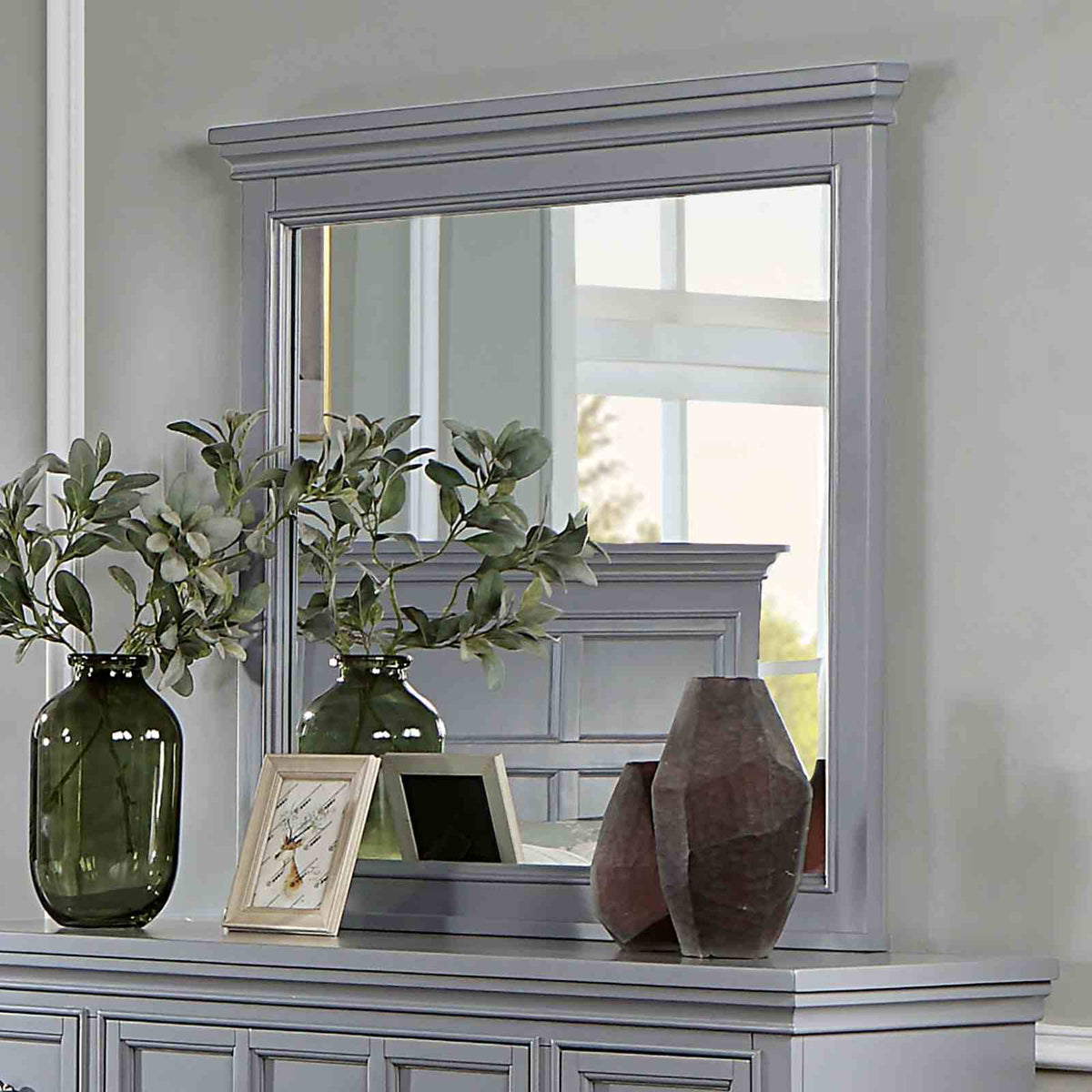 Castlile Transitional Storage Bed & Bedroom Collection - Mirror