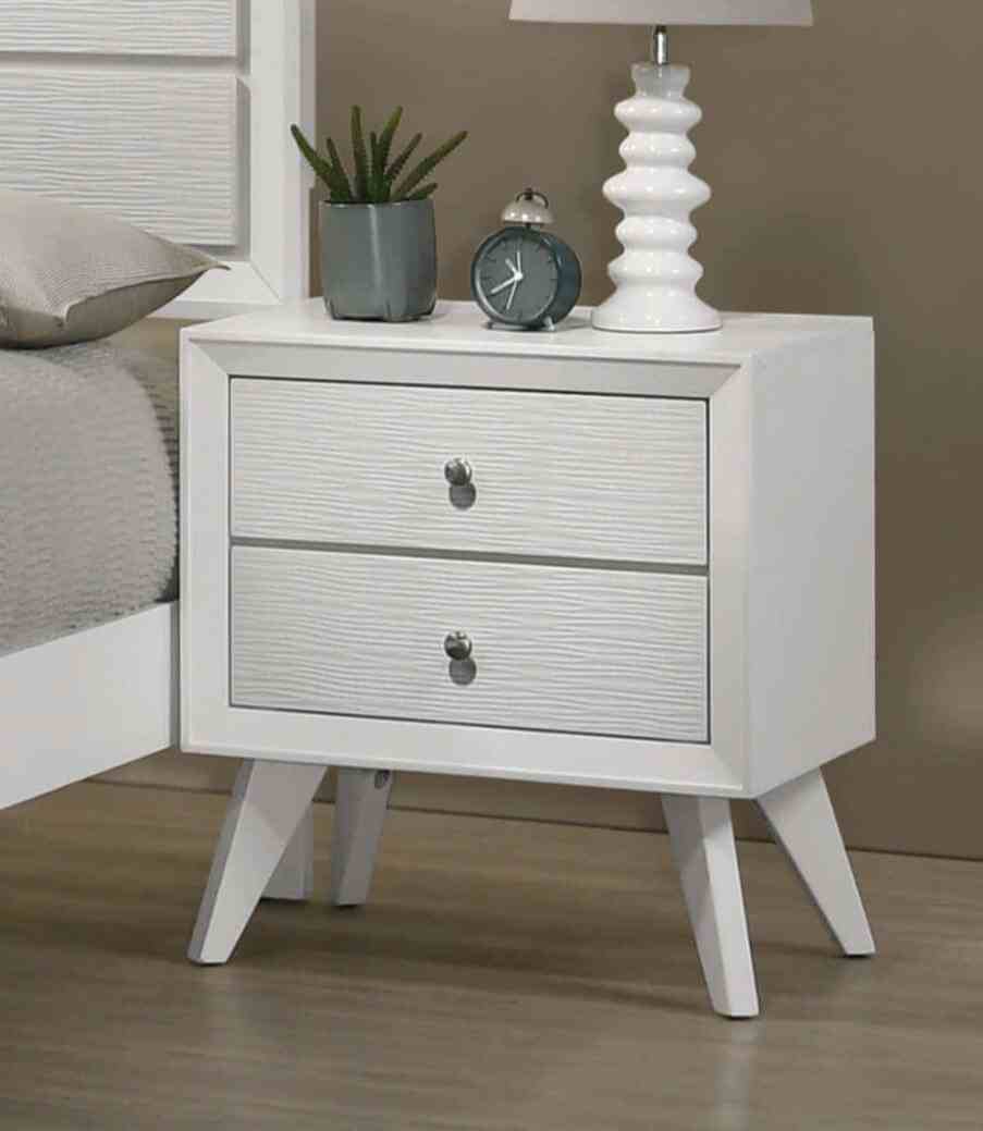 Dortmund Contemporary Bed, Bedroom Set & Case Pieces - Nightstand