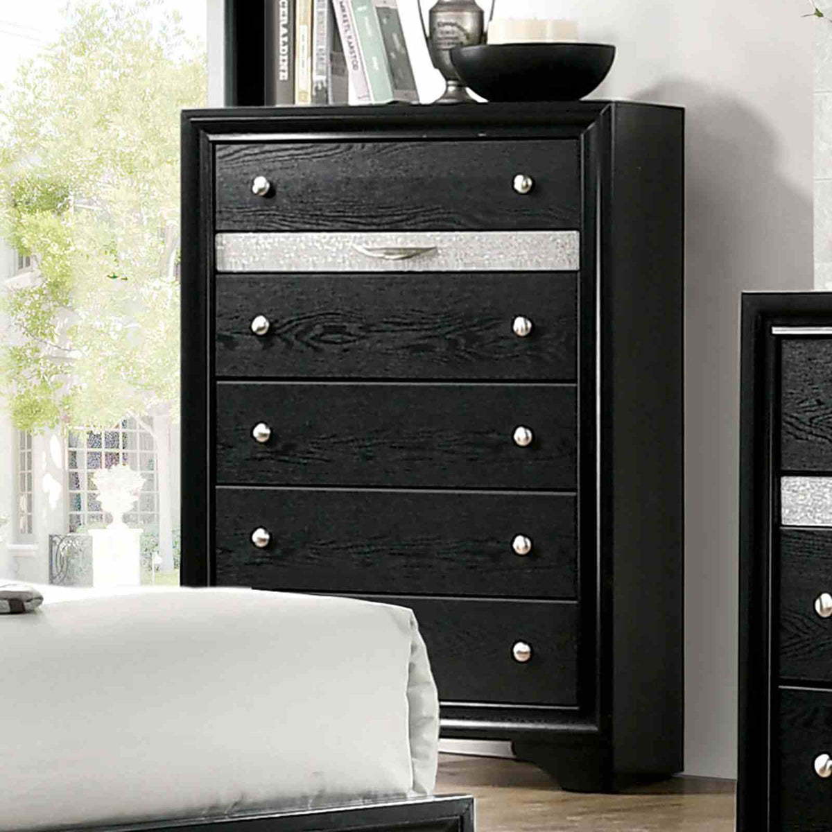 Chrissy Contemporary Storage Bed, Bedroom Set & Case Pieces - Chest