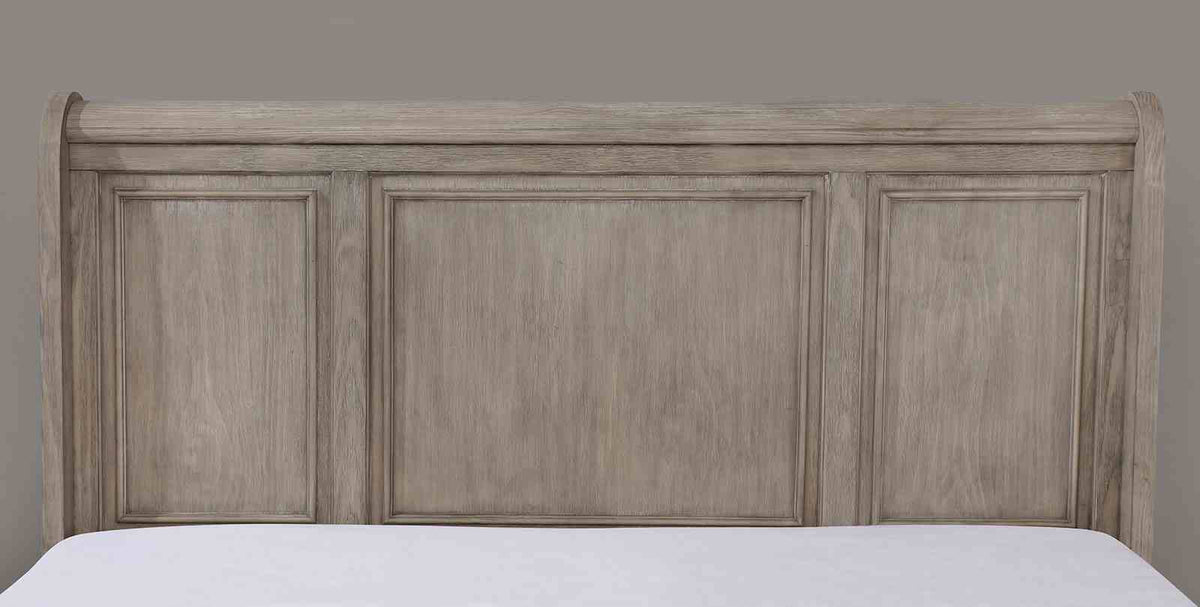 Wells Transitional Storage Bed & Bedroom Collection - Footboard Drawers, USB Nightstand, Dresser, Chest & Mirror in Gray – Gray, view 9