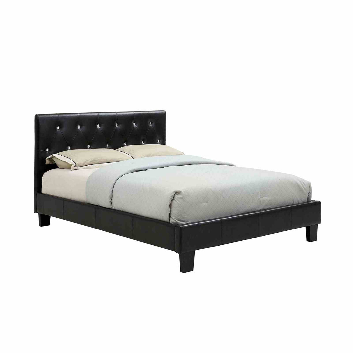 Velen Contemporary Upholstered Platform Bed - Full