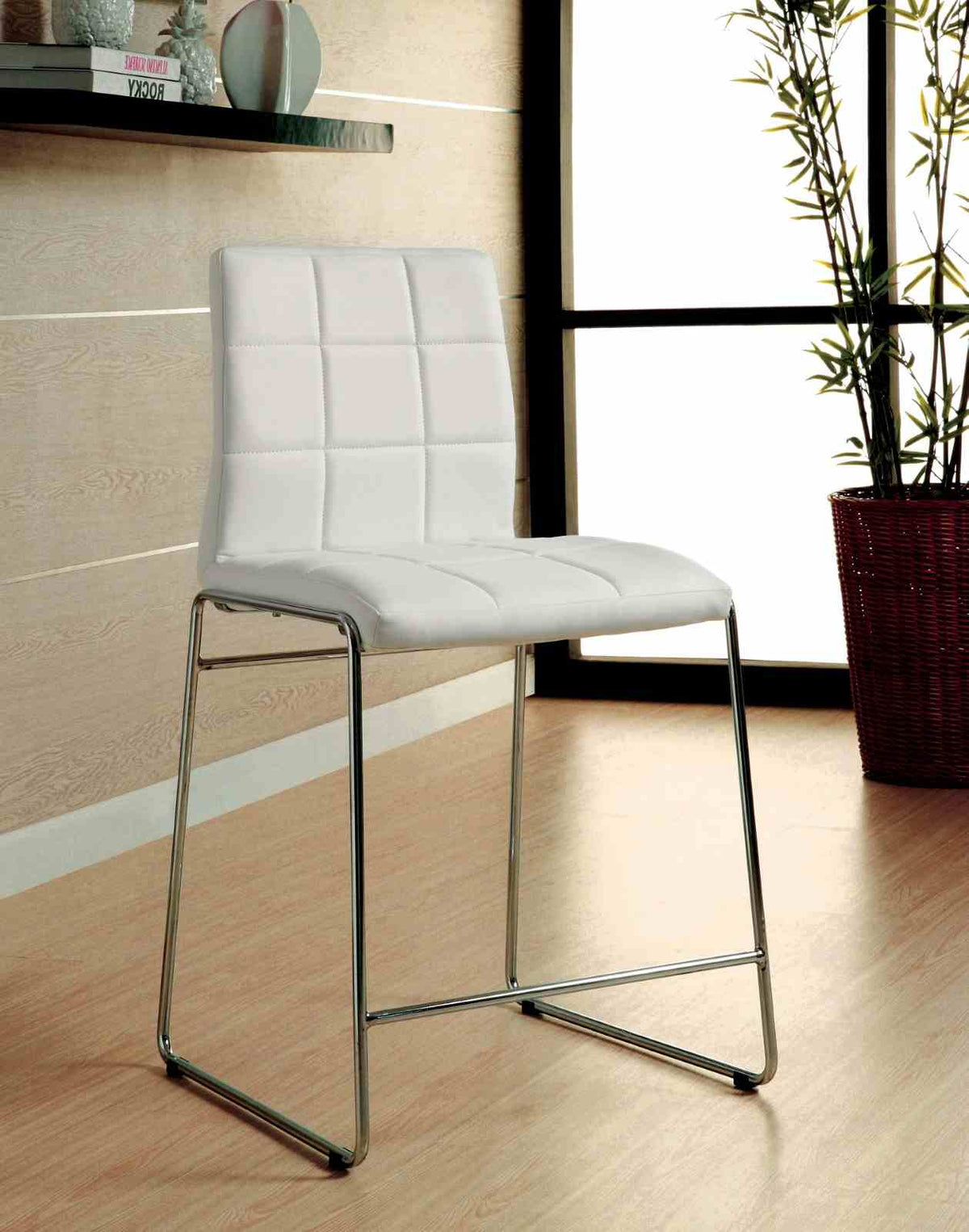 Kona Contemporary Counter Height Chairs, Set of 2 -
