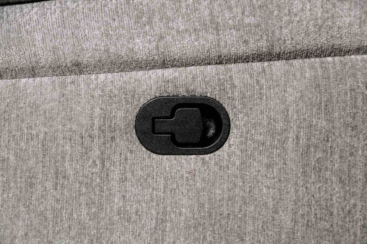 Josias Transitional Reclining Sofa, Loveseat & Glider Recliner - Pillow Top Arms in Leatherette or Fabric – Gray, view 14