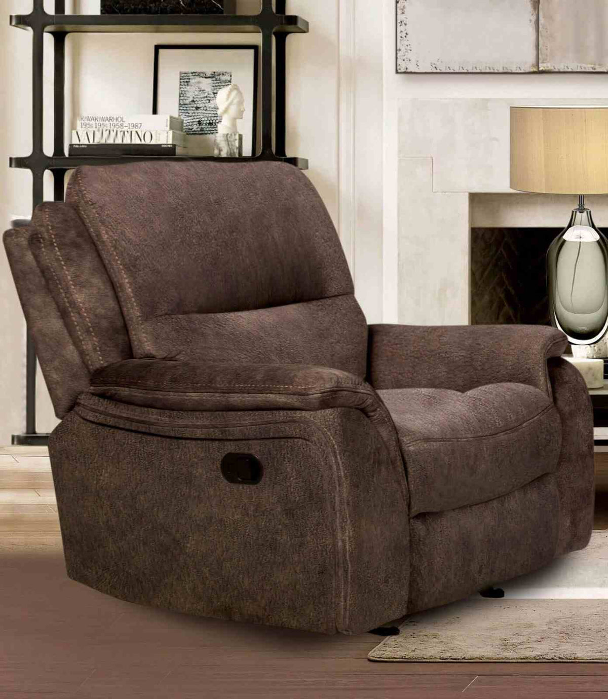 Henricus Transitional Manual Reclining Sofa, Loveseat & Glider Recliner - Glider Recliner